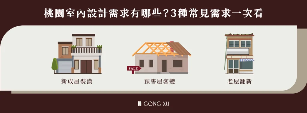 桃園室內設計需求有哪些？3種常見需求一次看